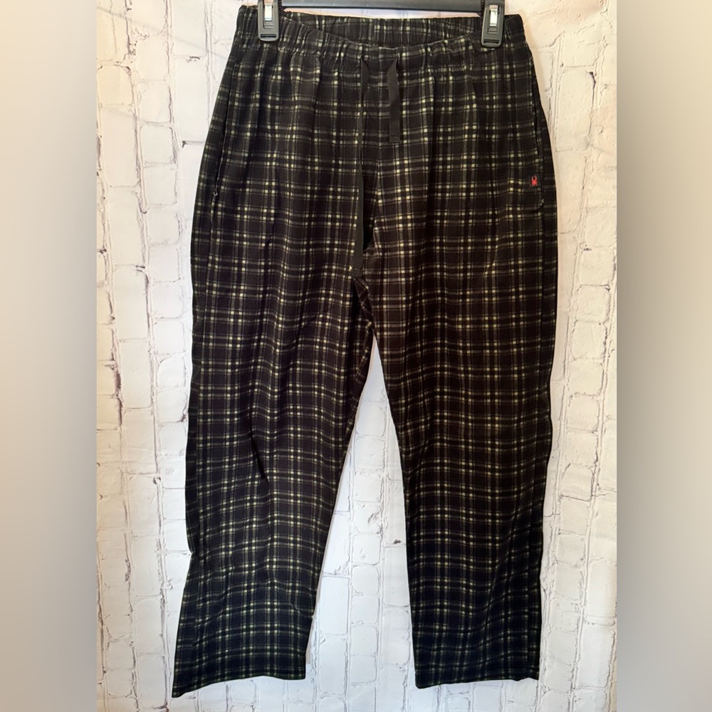 Spyder Black/Green Plaid Men's Pants